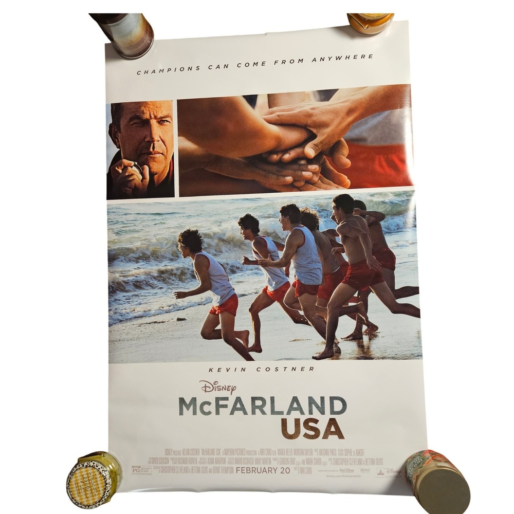 McFarland USA 2015 Movie Poster 27x40 Kevin Costner Maria Bello Disney D/S‎